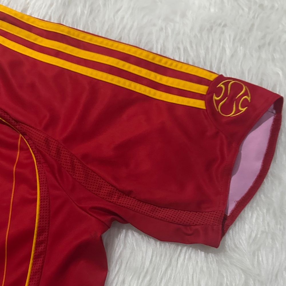 Adidas Red and Yellow Men's Jersey - Picture 7 of 10